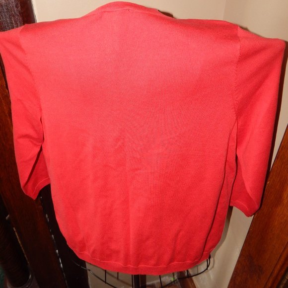 Ladies TALBOTS PETITE Cardigan Sweater ~ Lightweight ~ 3/4 Sleeve ~ Size LP - Picture 7 of 7